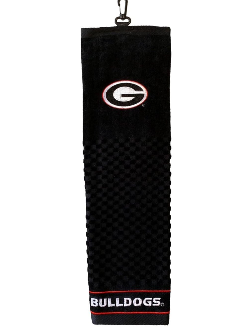 NEW - UGA Georgia Premium Golf Towels Black 100% Cotton